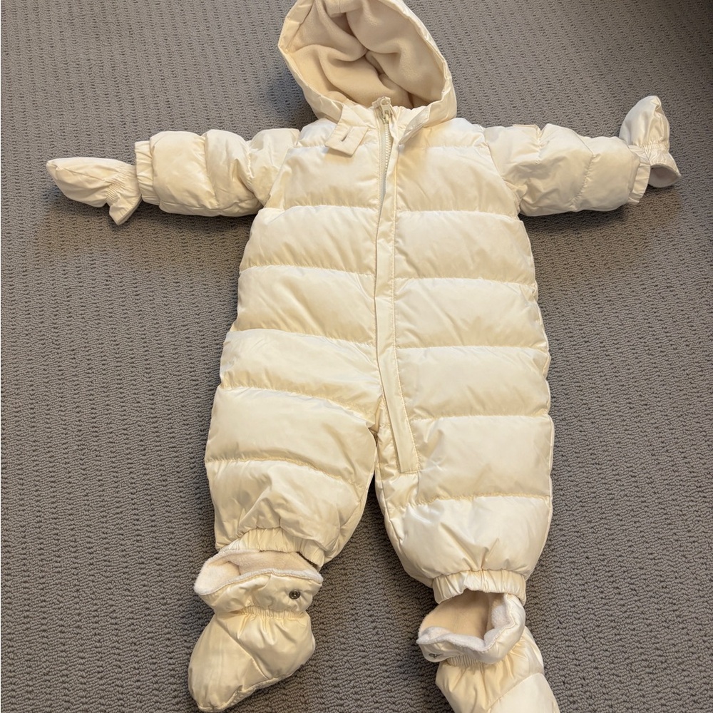 Baby Gap baby Cream One Piece Snowsuit - 0-6M